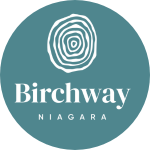 Birchway Niagara logo on teal background.